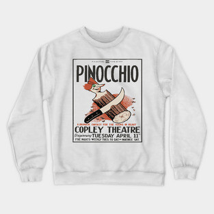 Vintage Event Posters - Pinocchio by Carlo Collodi - 1930's Retro Crewneck Sweatshirt