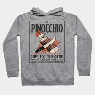 Vintage Event Posters - Pinocchio by Carlo Collodi - 1930's Retro Hoodie