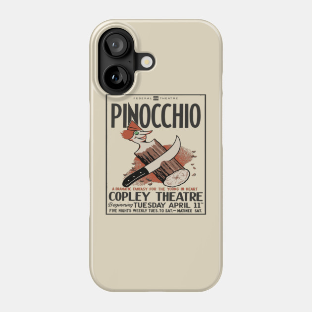 Vintage Event Posters - Pinocchio by Carlo Collodi - 1930's Retro Phone Case by TuncGK