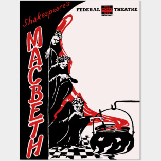 Vintage Theater Poster - Macbeth by Sheakespeare Posters and Art