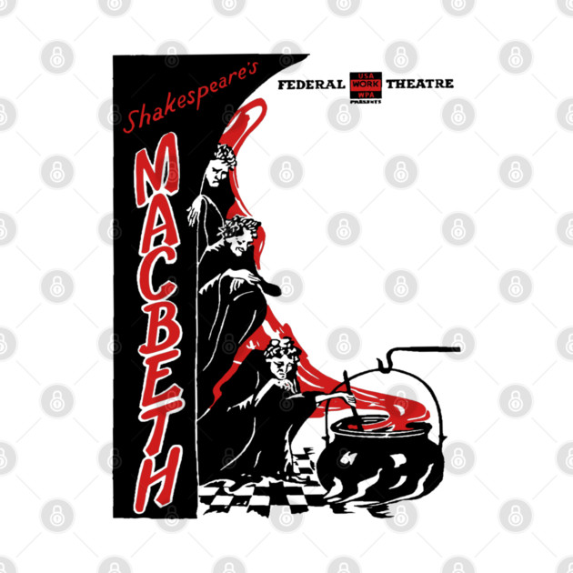 Vintage Theater Poster - Macbeth by Sheakespeare by TuncGK