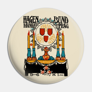 Vintage Posters - Hagenbund School of Art & Artists - Manes Prag Pin