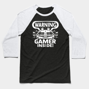 Warning Gamer Inside Baseball T-Shirt
