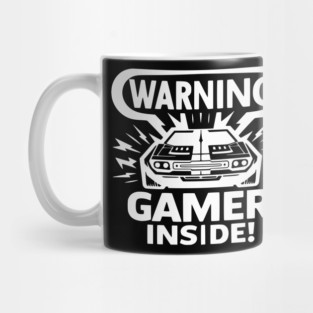 Warning Gamer Inside Mug