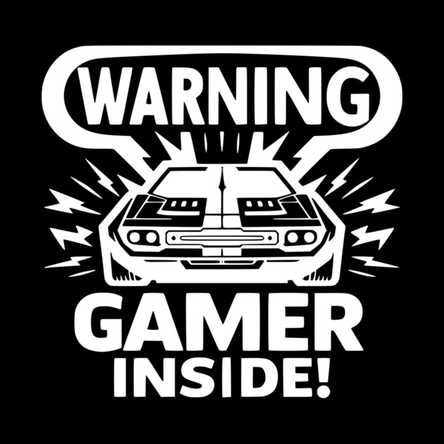 Warning Gamer Inside by Frank Ring