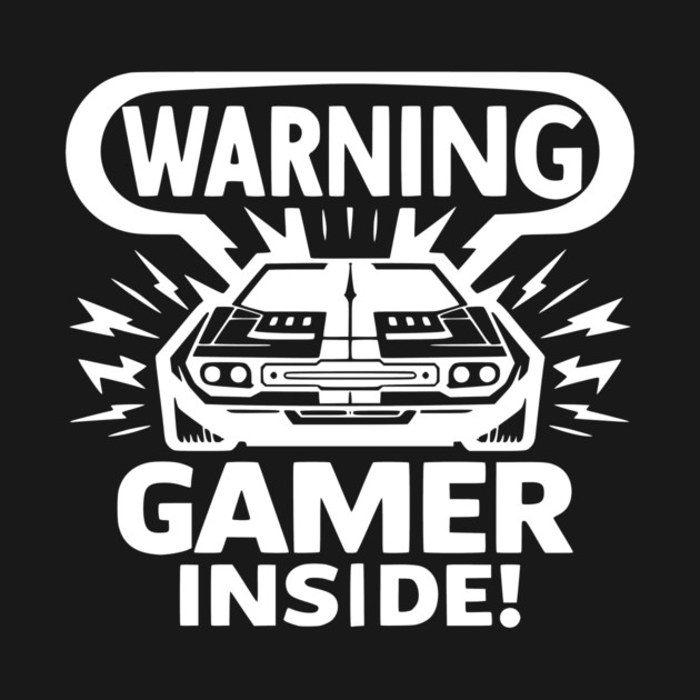 Warning Gamer Inside by Frank Ring