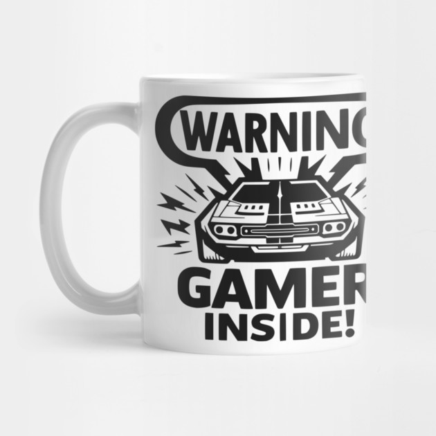 Warning Gamer Inside by Frank Ring
