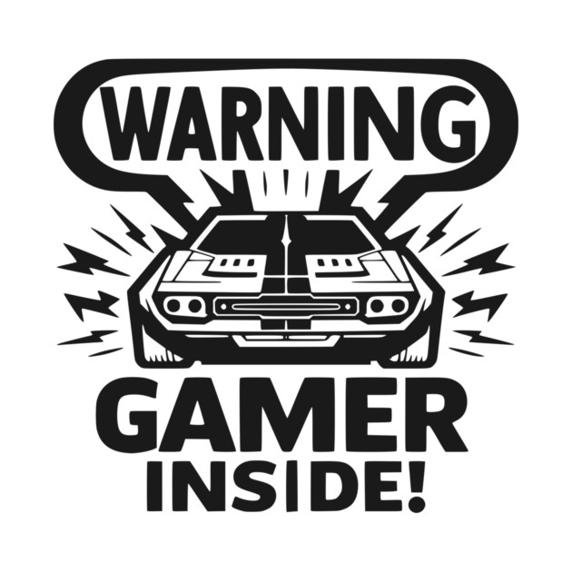 Warning Gamer Inside by Frank Ring