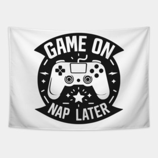 Game On Nap Later Tapestry