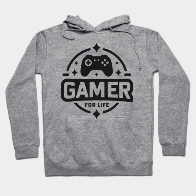 Gamer For Life Hoodie by Frank Ring