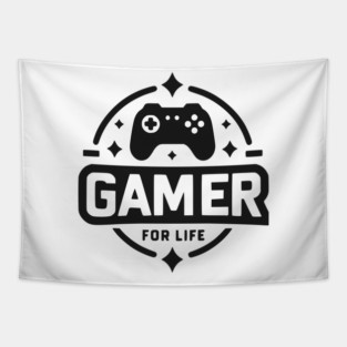 Gamer For Life Tapestry