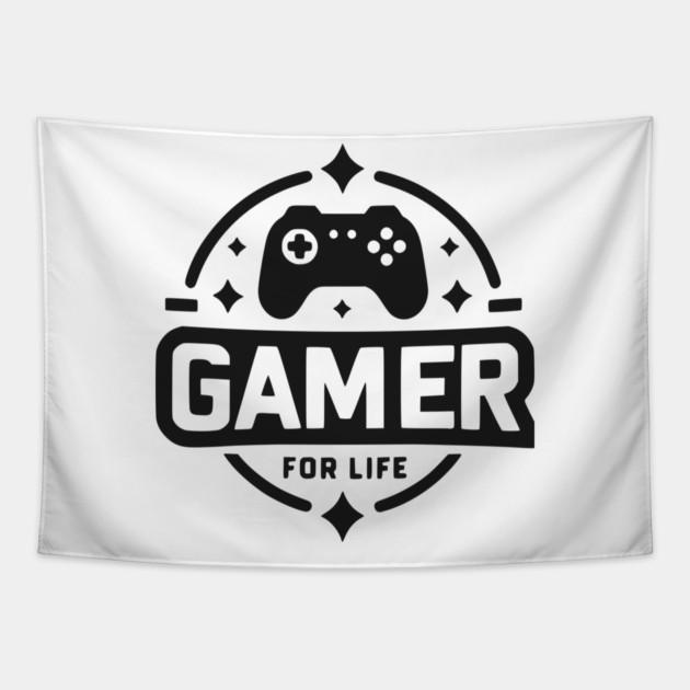 Gamer For Life Tapestry by Frank Ring