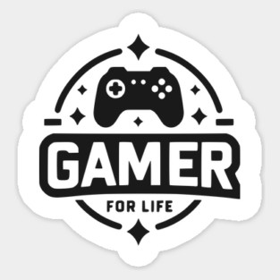 Gamer For Life Sticker
