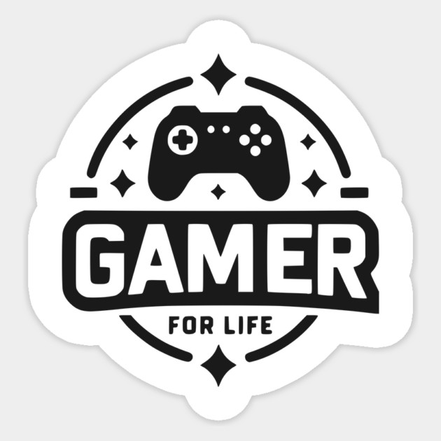 Gamer For Life Sticker by Frank Ring