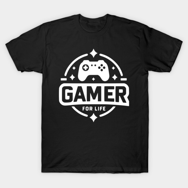 Gamer For Life T-Shirt by Frank Ring