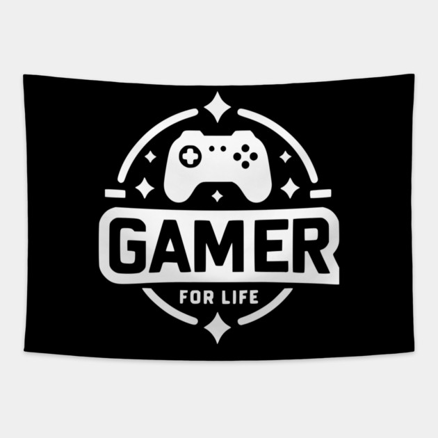 Gamer For Life Tapestry by Frank Ring