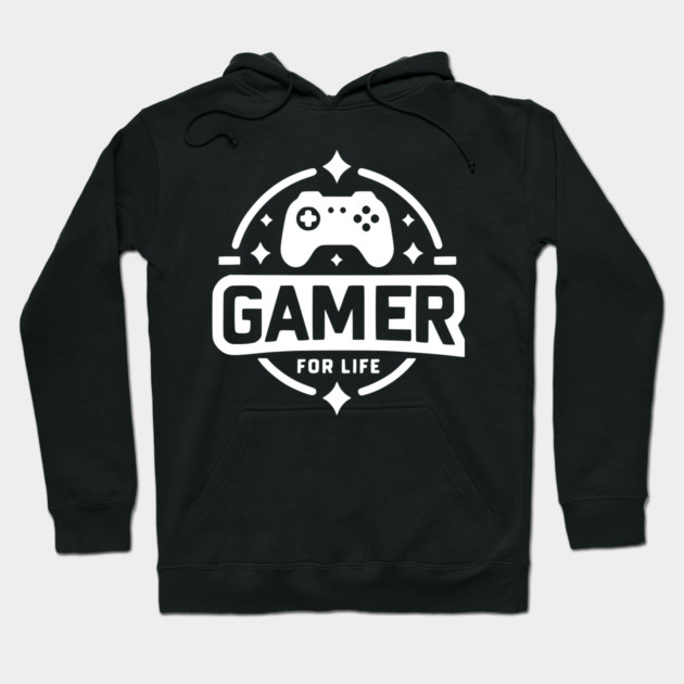 Gamer For Life Hoodie by Frank Ring