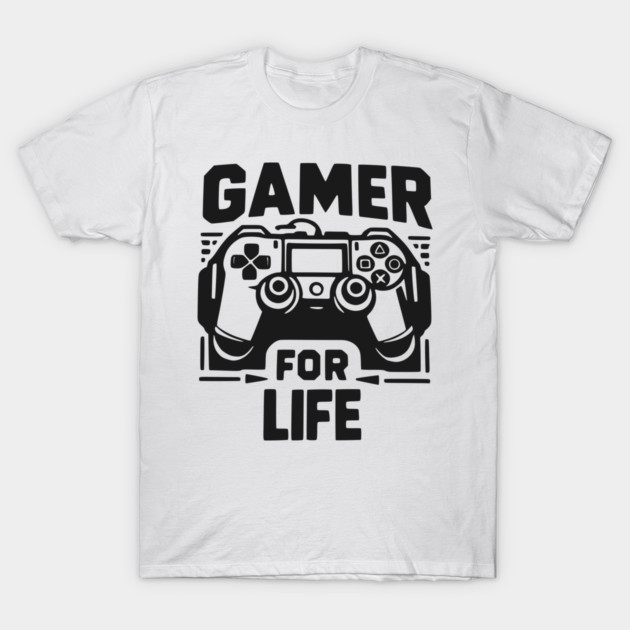 Gamer For Life T-Shirt by Frank Ring