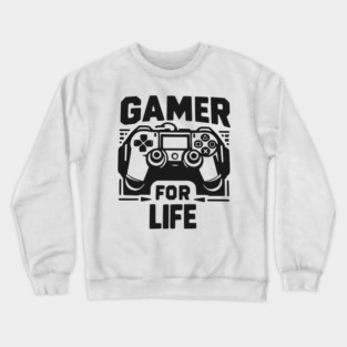 Gamer For Life Crewneck Sweatshirt