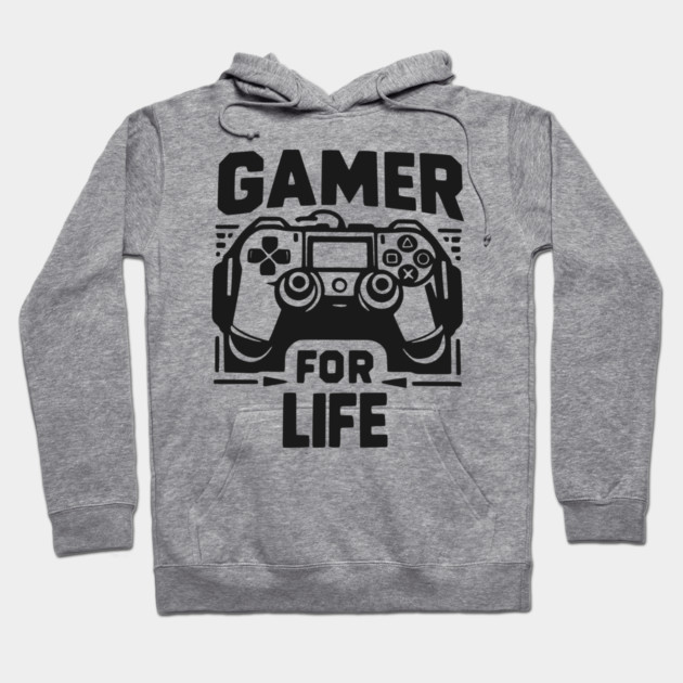 Gamer For Life Hoodie by Frank Ring