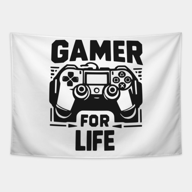 Gamer For Life Tapestry by Frank Ring
