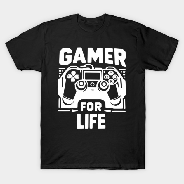 Gamer For Life T-Shirt by Frank Ring