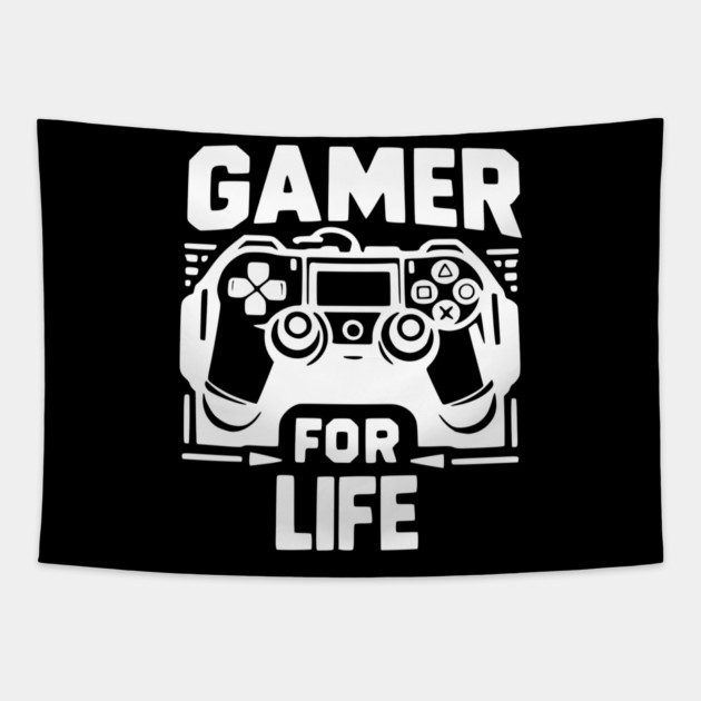 Gamer For Life Tapestry by Frank Ring