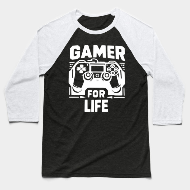 Gamer For Life Baseball T-Shirt by Frank Ring