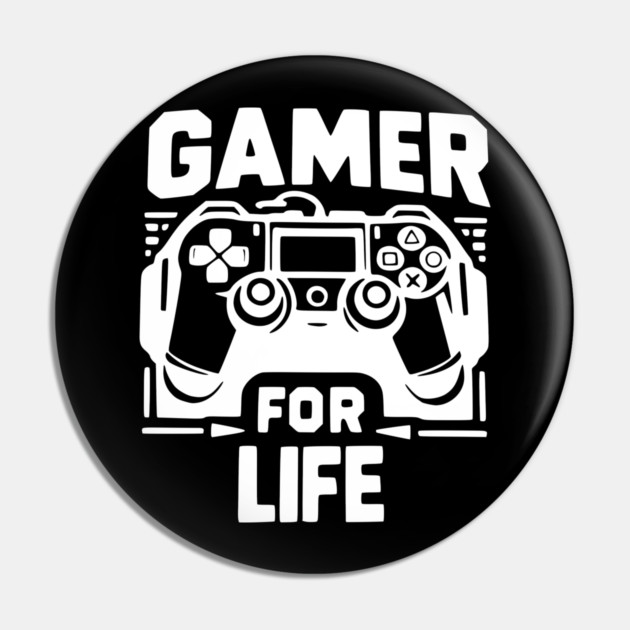 Gamer For Life Pin by Frank Ring