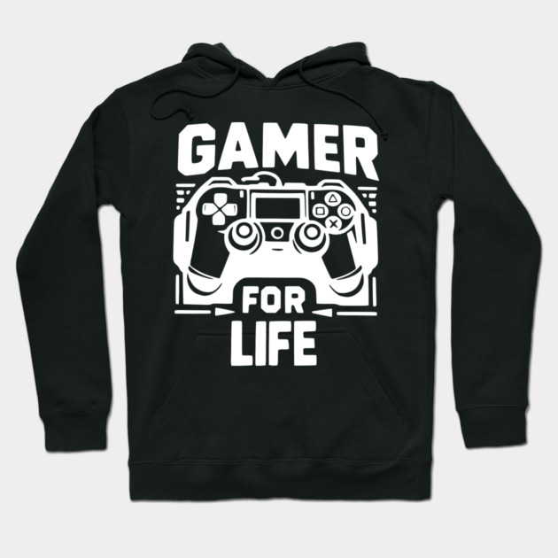 Gamer For Life Hoodie by Frank Ring