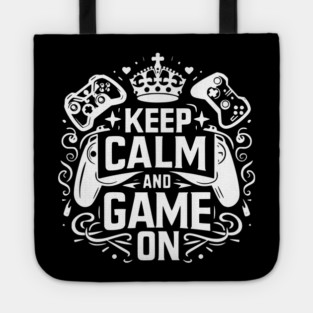 Keep Calm and Game On Tote