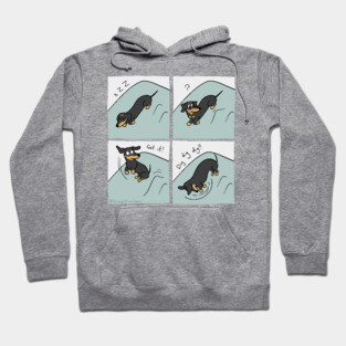 Dachshund Bed Digging - Sausage Prince Comics Hoodie