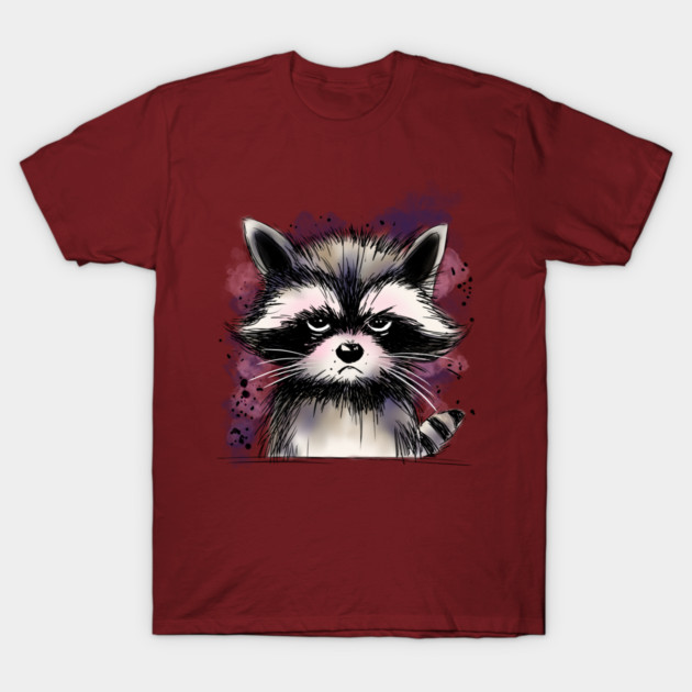 Grumpy Raccoon T-Shirt by H. R. Sinclair