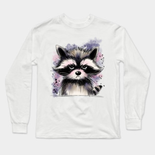 Grumpy Raccoon Long Sleeve T-Shirt