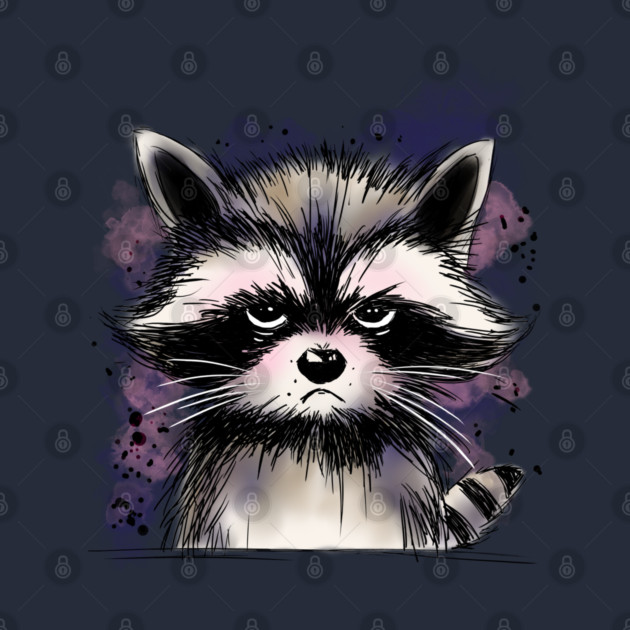 Grumpy Raccoon by H. R. Sinclair