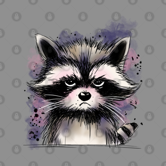 Grumpy Raccoon by H. R. Sinclair