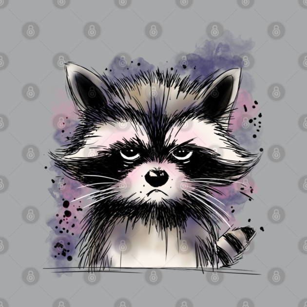 Grumpy Raccoon by H. R. Sinclair