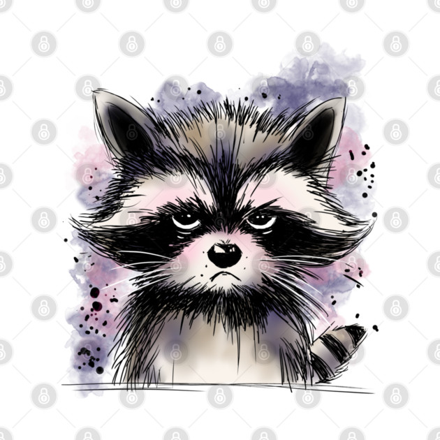 Grumpy Raccoon by H. R. Sinclair