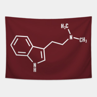 DMT Chemical Formula Tapestry