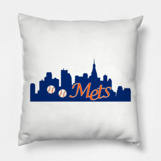 Mets Ny Baseball Pillow
