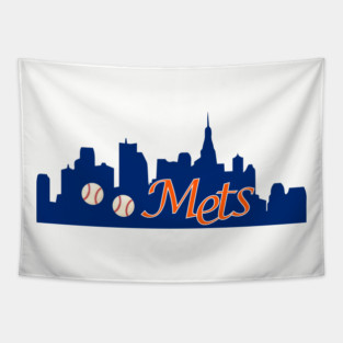 Mets Ny Baseball Tapestry