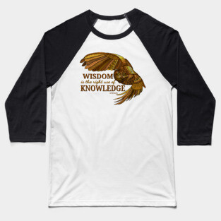 Wisdom Owl Baseball T-Shirt