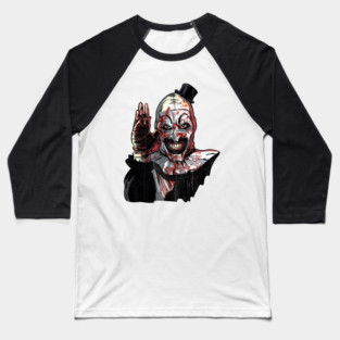 Clown Halloween Horror Serial Killer Creepy  Party Baseball T-Shirt