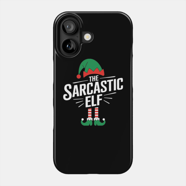 The Sarcastic Elf Funny Christmas Holiday Phone Case by Anticorporati