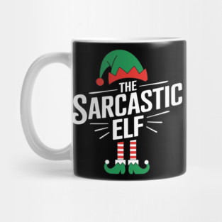 The Sarcastic Elf Funny Christmas Holiday Mug