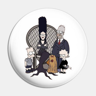 Simpsons-Addams Pin
