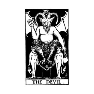 Lesbian Devil Tarot in black LGBTQ+ T-Shirt