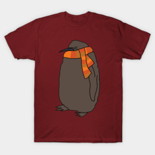 Fall Season Pesto Penguin Wearing Scarf T-Shirt