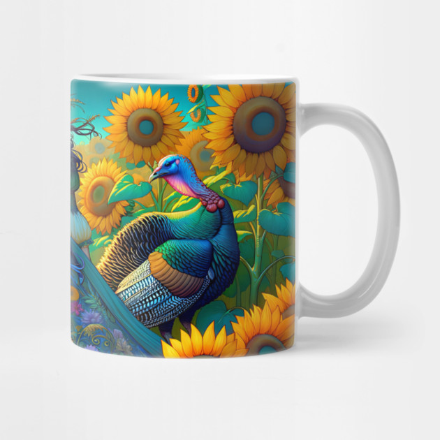 Elegant Woman, Turkey and Sunflowers by HolidayBug