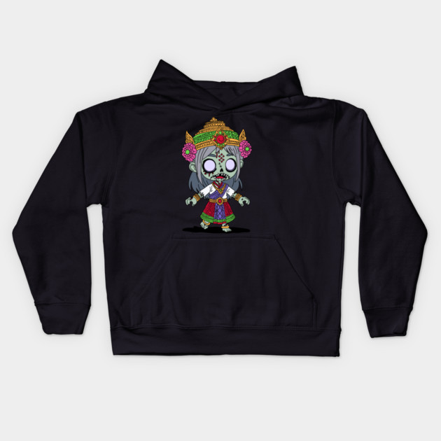 Cute Thai Zombie Kids Hoodie by H. R. Sinclair